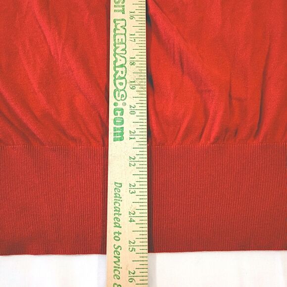 Banana Republic Scoop Neck Short Sleeve Knit Top L Blousy Coral - Picture 8 of 8